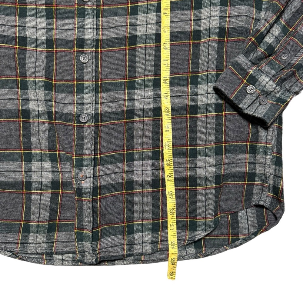 Weatherproof Vintage Men's Blue Green White Tartan Button-Down Plaid Size Large - Picture 7 of 8